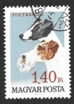 Stamps : Europe : Hungary :  1838 - Fox Terrier​