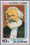Stamps North Korea -  Centenario de la muerte de Karl Marx, 1818-1883