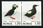 Stamps Norway -  serie- Aves