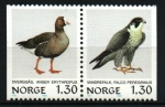 Sellos de Europa - Noruega -  serie- Aves