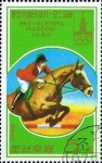 Sellos de Asia - Corea del norte -  Preolímpicos Moscú 1980 - Equitación, Salto, Caballo