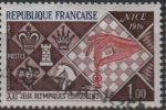 Stamps France -  Ajedred Olimpiadas , Niza