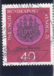 Stamps Germany -  Catedral de Würzburg en el medallón (sello de la ciudad 1237-1560)