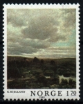 Stamps : Europe : Norway :  Pintores noruegos