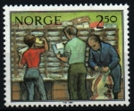Sellos de Europa - Noruega -  serie- Noruega en el trabajo- correos