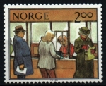 Stamps : Europe : Norway :  serie- Noruega en el trabajo- correos