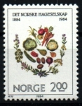 Sellos de Europa - Noruega -  Centenario Sociedad Nacional Jardinería