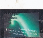 Sellos del Mundo : Europa : Finlandia : Aurora boreal 