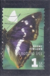 Stamps Finland -  Mariposa