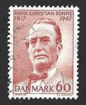 Stamps : Europe : Denmark :  445 - 150 Aniversario del Nacimiento de Hans Christian Sonne