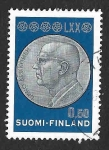 Stamps Finland -  500 - LXX Cumpleaños del Presidente Urho Kekkonen
