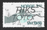 Sellos de Europa - Noruega -  873 - Campeonatos del Mundo de Biatlón