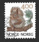 Stamps : Europe : Norway :  883A - Ardilla