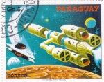 Stamps : America : Paraguay :  Naves Espaciales