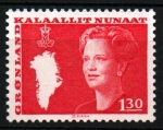 Stamps Greenland -  Margarita II y mapa