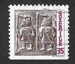 Stamps Sweden -  530 - Placas de Bronce de Torslunda. Isla de Oaland