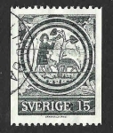 Sellos de Europa - Suecia -  739 - Arte Medieval