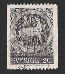 Stamps Sweden -  740 - Pintura de la Iglesia de San Esteban de Dadesjo