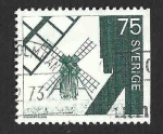 Stamps Sweden -  748 - Molinos de Viento