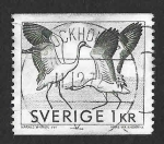 Stamps Sweden -  751 - Grullas Bailando