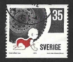 Sellos de Europa - Suecia -  896 - Seguridad Vial