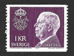Sellos de Europa - Suecia -  1022 - Gustavo Adolfo VI Rey de Suecia