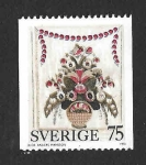 Sellos de Europa - Suecia -  1026 - Pintura Folklórica