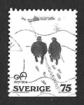 Stamps Sweden -  1201 - Pintura Sueca