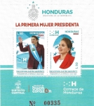 Stamps Honduras -  La Primera Mujer Presidenta