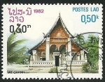 Stamps Laos -   Pagodas, Vat Chanh