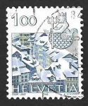 Stamps Switzerland -  717 - Signo del Zodiaco y Ciudades