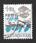 Stamps Switzerland -  718 - Signo del Zodiaco y Ciudades