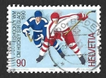 Sellos de Europa - Suiza -  859 - Campeonato Mundial de Hockey sobre Hielo 