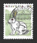 Sellos de Europa - Suiza -  872 - Conejo