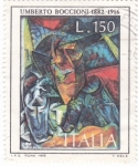 Stamps Italy -  PINTURA- UMBERTO BOCCIONI