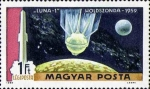Stamps Hungary -  Primer alunizaje tripulado