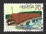 Sellos de Europa - Suiza -  894 - Puente Nuevo de Madera