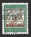 Stamps Switzerland -  B366 - Anunciación a los Pastores