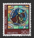 Stamps Switzerland -  B392 - Vidrieras Contemporáneas