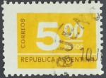 Stamps : America : Argentina :  Cifras