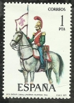 Stamps : Europe : Spain :  Batidor Caball lancweros calatrava