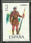 Stamps Spain -  Cabo cazadores infanteria