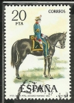 Stamps Europe - Spain -  Capitan artilleria secciones montadas