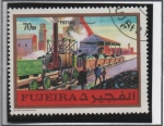 Stamps United Arab Emirates -  Locomotora