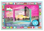 Stamps : Asia : Tajikistan :  50 aniversario Naciones Unidas