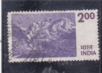 Stamps India -  montañas