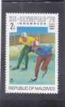 Stamps Maldives -  OLIMPIADA INVIERNO INNSBRUCK'76