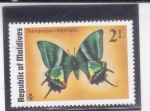 Stamps Maldives -  Mariposas