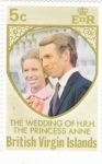 Stamps Virgin Islands -  Boda princesa Ana y Capitán Mark Phillips