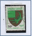 Stamps Gabon -  Escudo d' Armas, Omboue